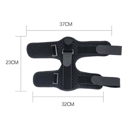SOLEUS Night Splint — flat layout showing 37cm x 23cm footprint dimensions