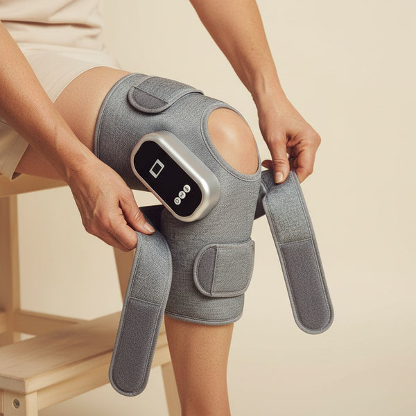 SOLEUS Knee Therapy Wrap - step 1 wrap around knee