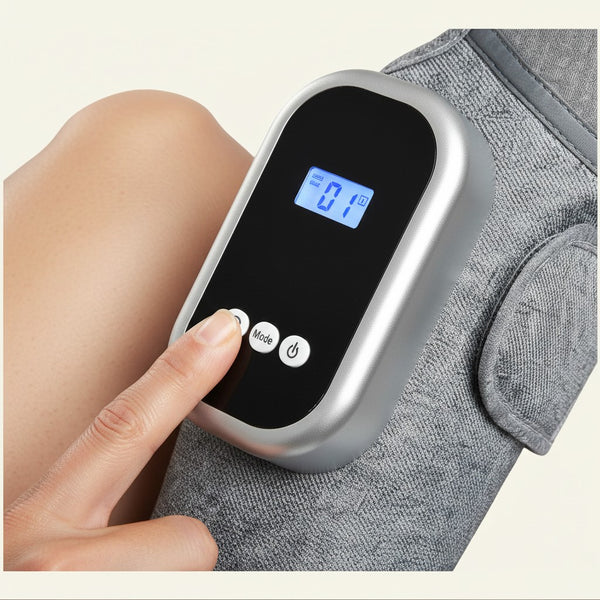 SOLEUS Knee Therapy Wrap - step 3 press mode button