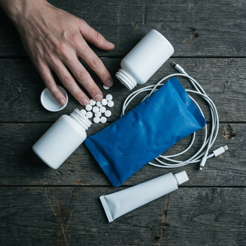Conventional pain-relief methods — pills, cheap pads, creams (con side)