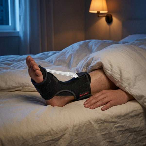 Step 3 — peaceful overnight sleep with the splint quietly resetting the foot