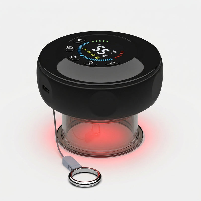 Soleus smart cupping massager product shot on a light background