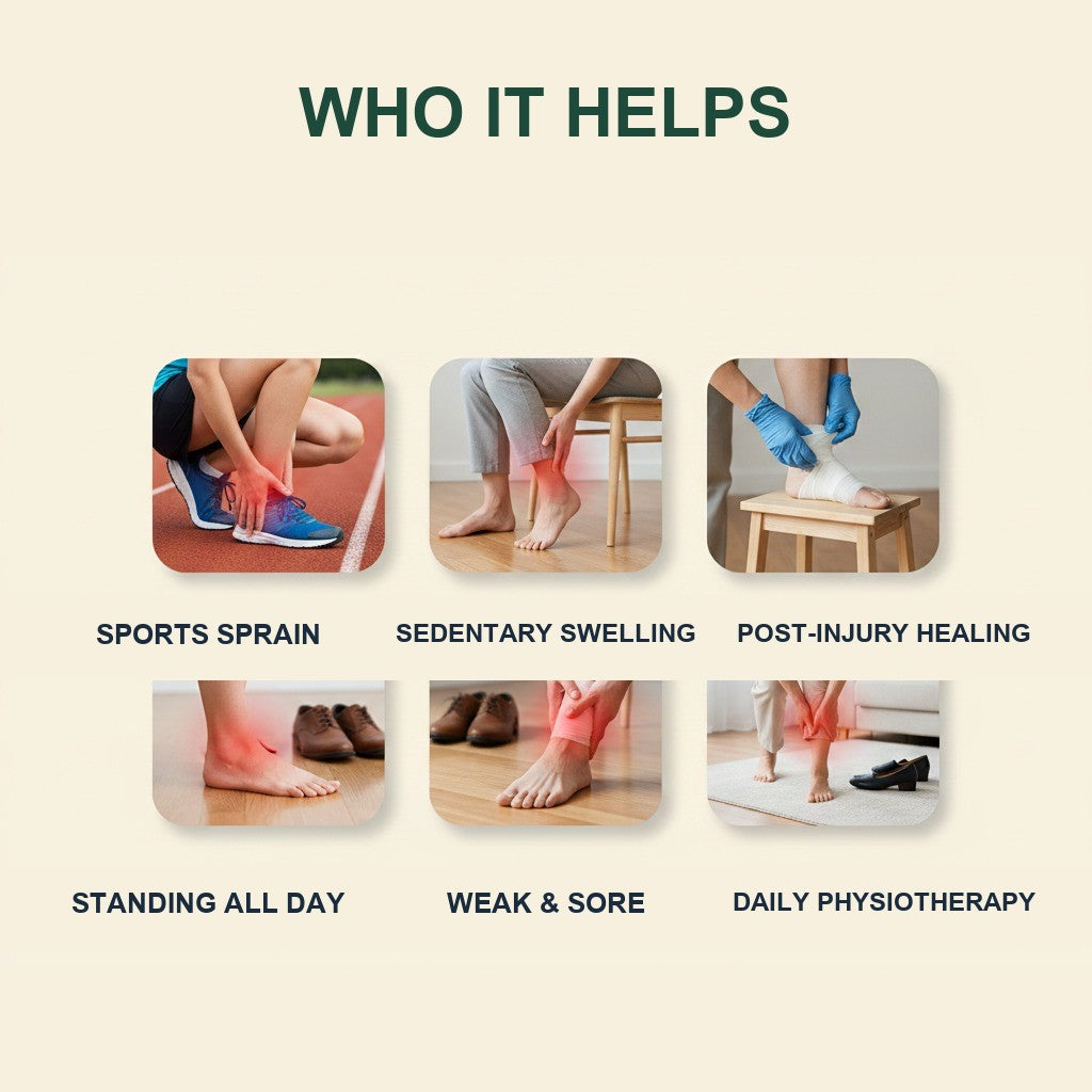 SOLEUS Light Therapy Wrap — 6 common use cases: sports, swelling, healing, standing, soreness, daily therapy