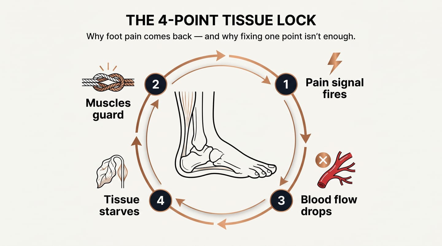 The 4-Point Tissue Lock diagram